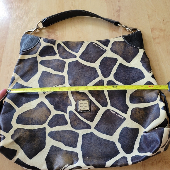 Dooney & Bourke Brown and Cream Giraffe Patterned Bag - Picture 7 of 10